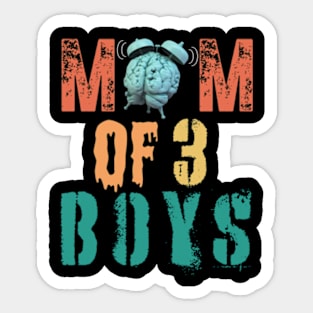 MOM OF BOYS. Funny Gift for Mom. Sticker